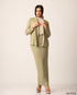 Elegant Ribbed Spandex Three-Piece Set 61331/61351